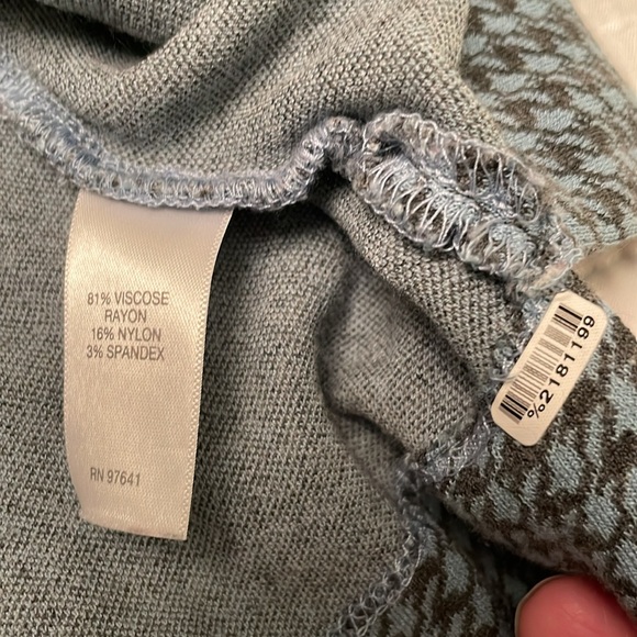 J. Jill Ponte Pullover Top Business Casual Houndstooth Pattern Small - Picture 8 of 12